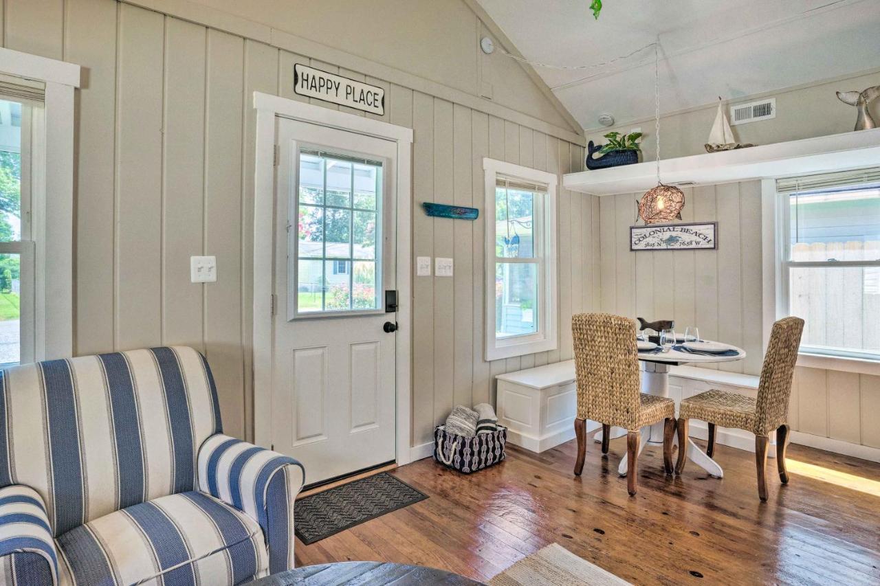 Chic Cottage With Private Yard Steps To Beach! Colonial Beach Exterior photo