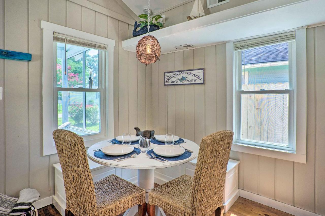 Chic Cottage With Private Yard Steps To Beach! Colonial Beach Exterior photo